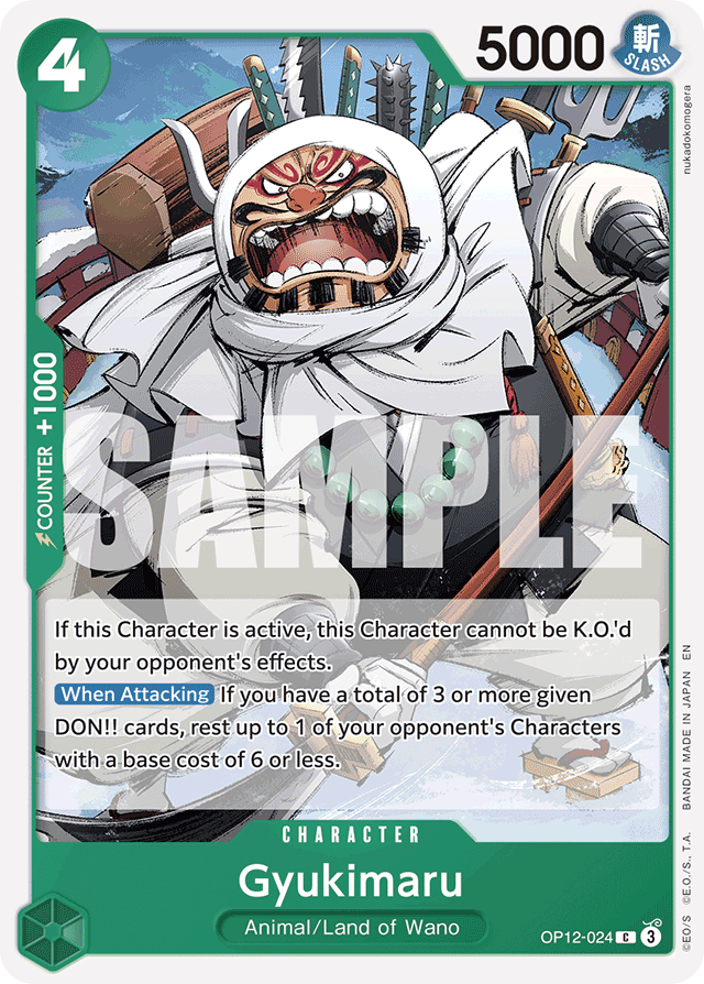 Gyukimaru OP12-024 card, Legacy of the Master