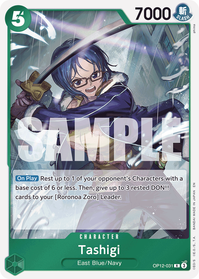 Tashigi OP12-031 card, Legacy of the Master