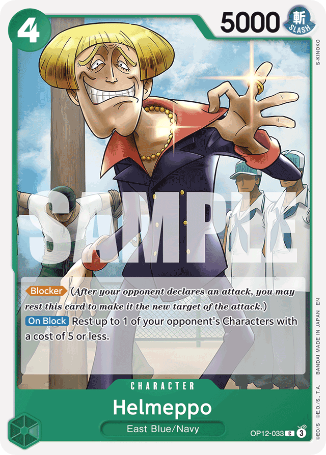Helmeppo OP12-033 card, Legacy of the Master
