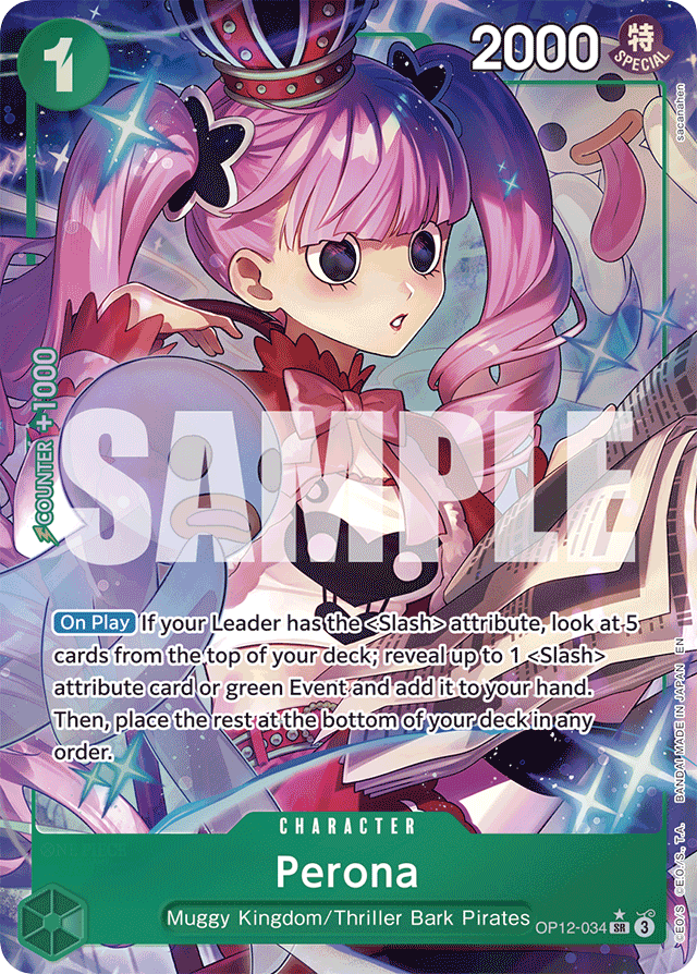 Perona OP12-034 Alt Art card, Legacy of the Master
