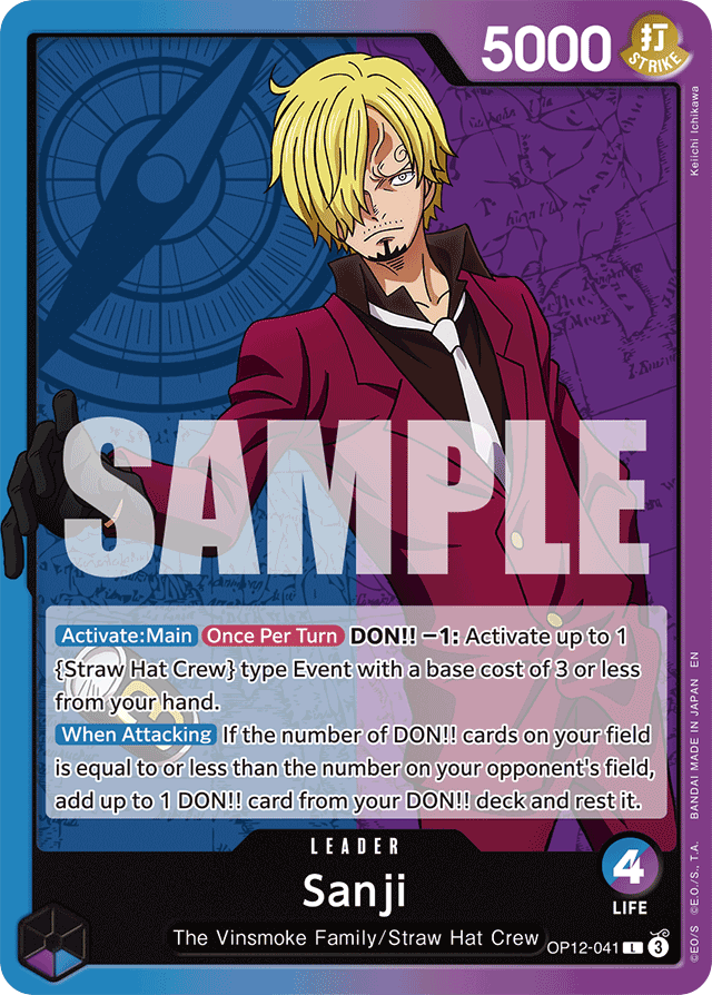 Sanji OP12-041 card, Legacy of the Master