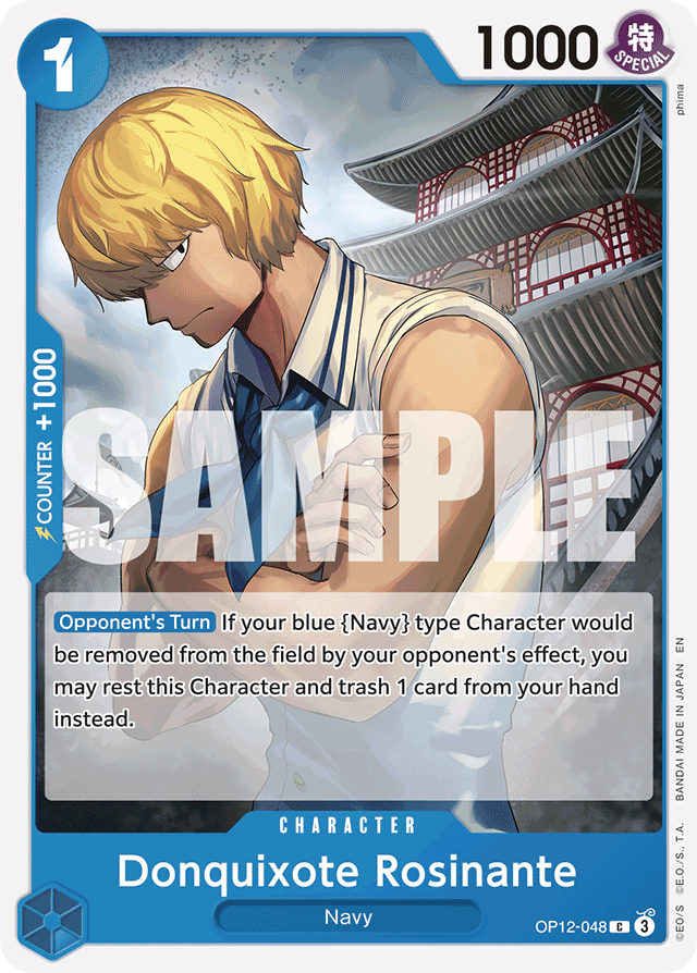 Donquixote Rosinante OP12-048 card, Legacy of the Master