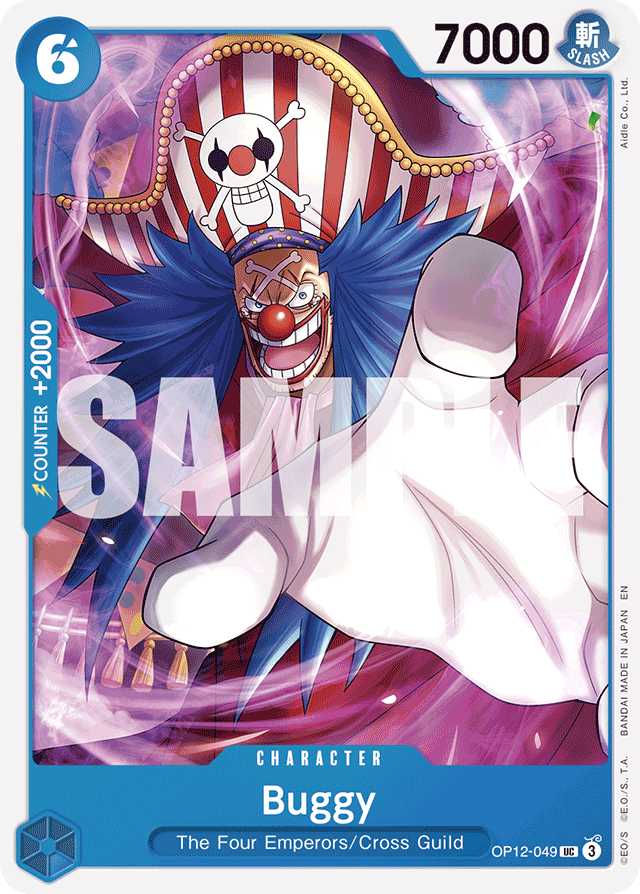 Buggy OP12-049 card, Legacy of the Master