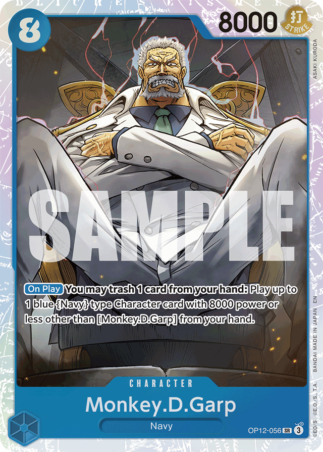 Monkey.D.Garp OP12-056 card, Legacy of the Master