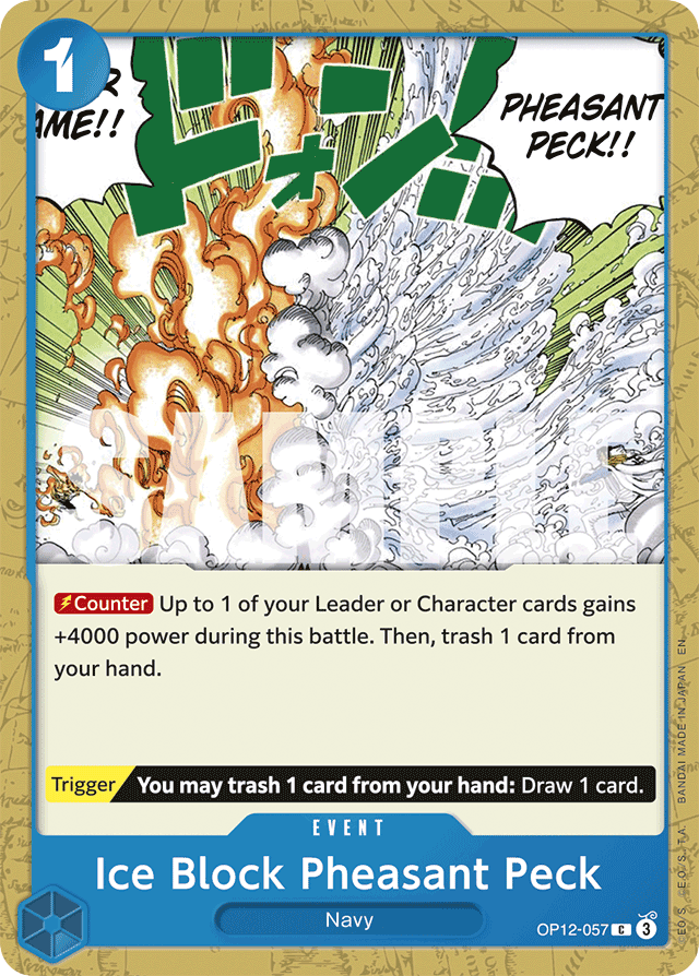 Ice Block Pheasant Peck OP12-057 card, Legacy of the Master