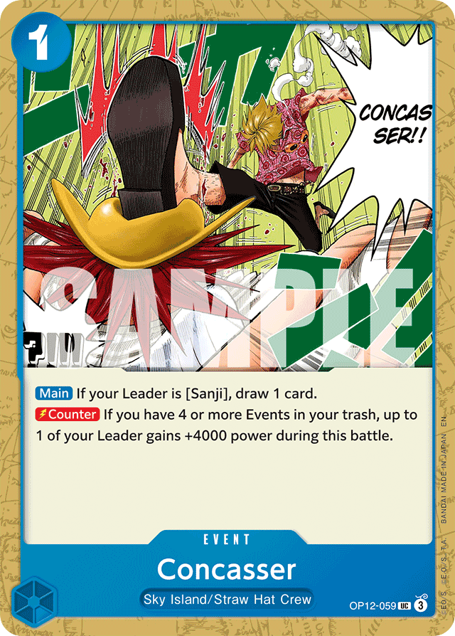 Concasser OP12-059 card, Legacy of the Master