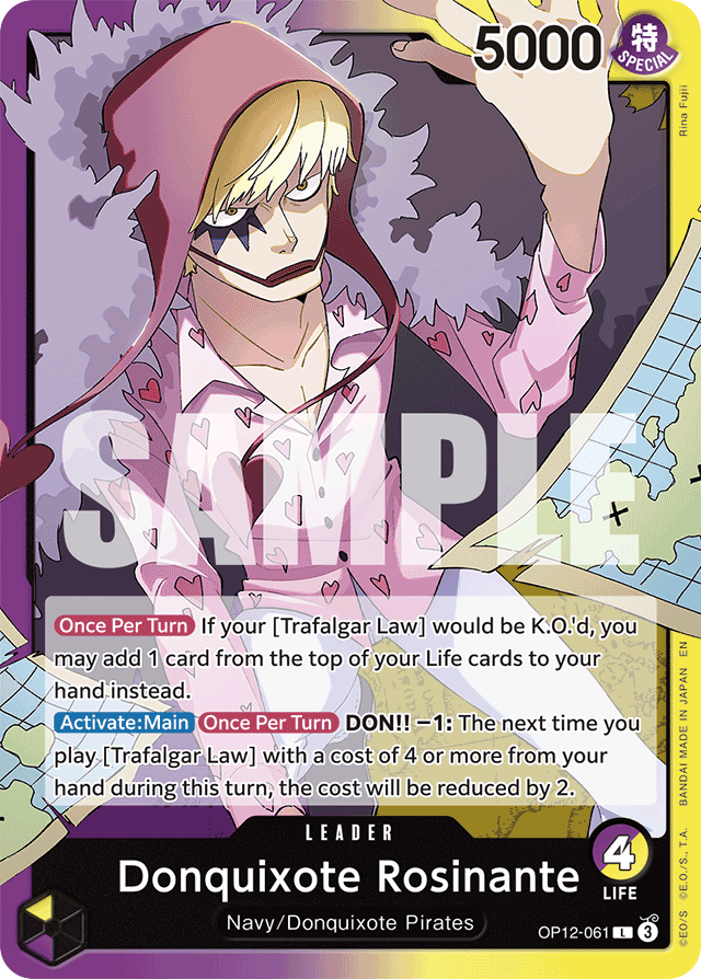 Donquixote Rosinante OP12-061 card, Legacy of the Master