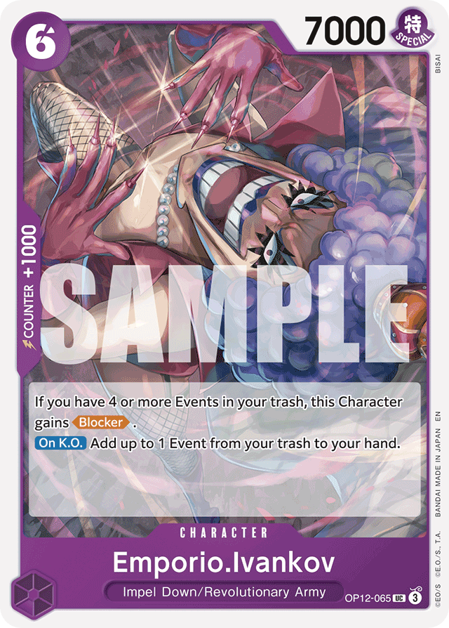Emporio.Ivankov OP12-065 card, Legacy of the Master