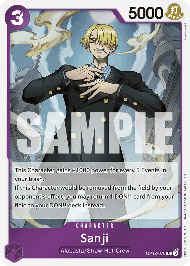 Sanji OP12-070 card, Legacy of the Master