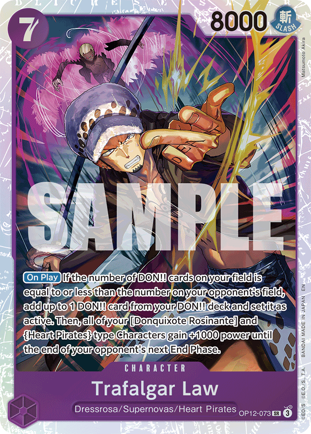 Trafalgar Law OP12-073 card, Legacy of the Master