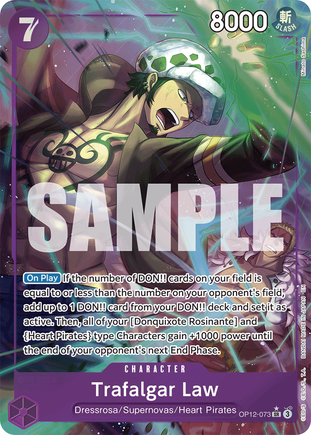 Trafalgar Law OP12-073 Alt Art card, Legacy of the Master
