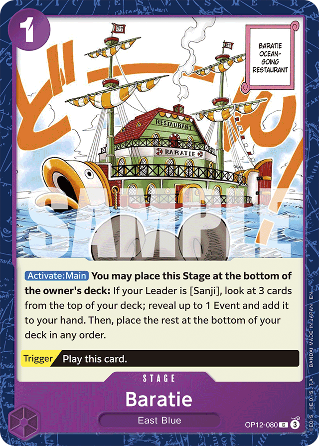 Baratie OP12-080 card, Legacy of the Master