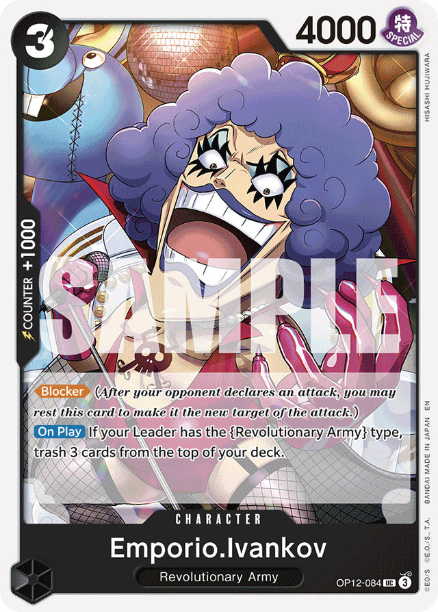 Emporio.Ivankov OP12-084 card, Legacy of the Master
