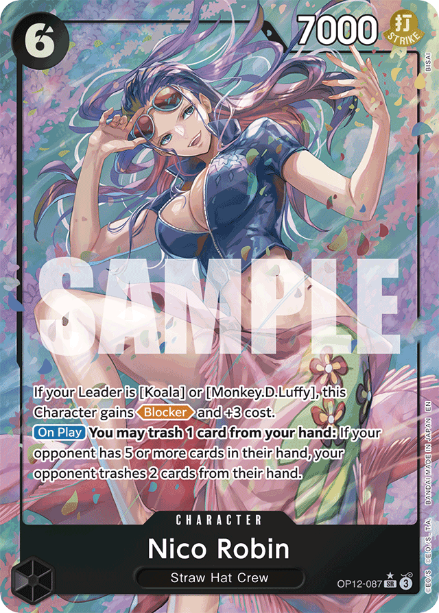 Nico Robin OP12-087 Alt Art card, Legacy of the Master