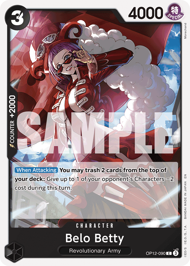 Belo Betty OP12-090 card, Legacy of the Master