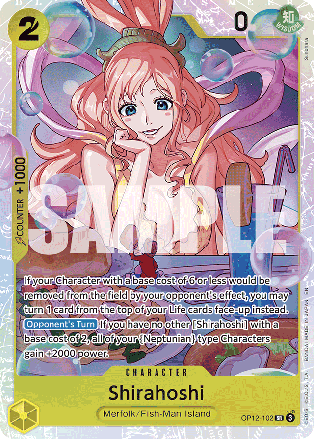 Shirahoshi OP12-102 card, Legacy of the Master