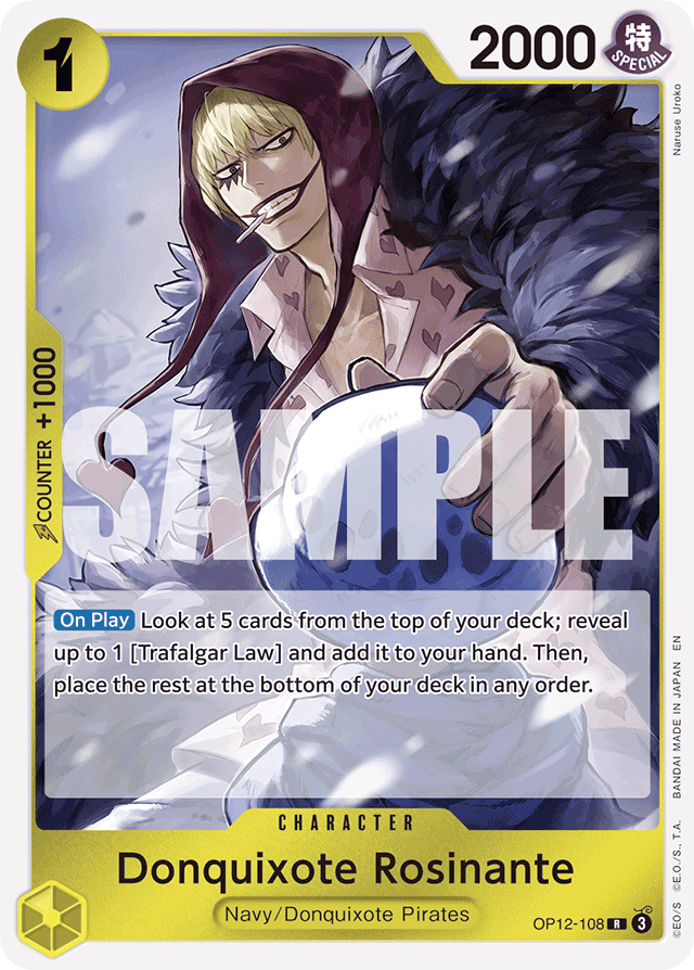 Donquixote Rosinante OP12-108 card, Legacy of the Master