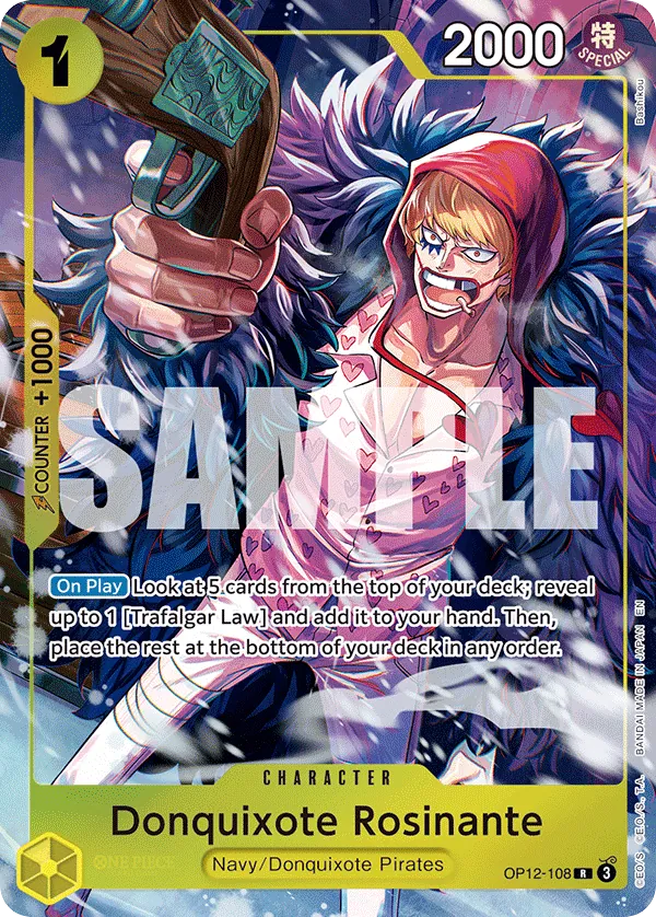 Donquixote Rosinante OP12-108 Illustration Box Vol. 6 Alt Art card, Legacy of the Master