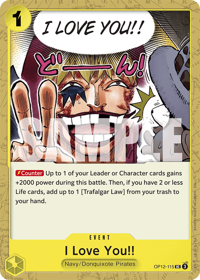 I Love You!! OP12-115 card, Legacy of the Master
