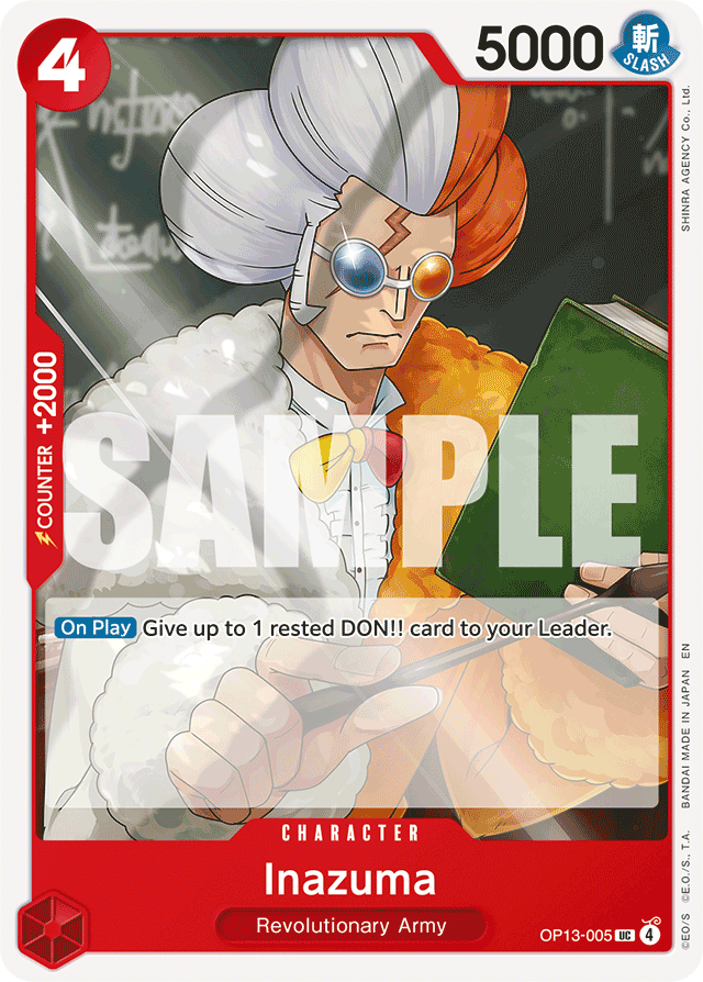Inazuma OP13-005 card, Carrying On His Will