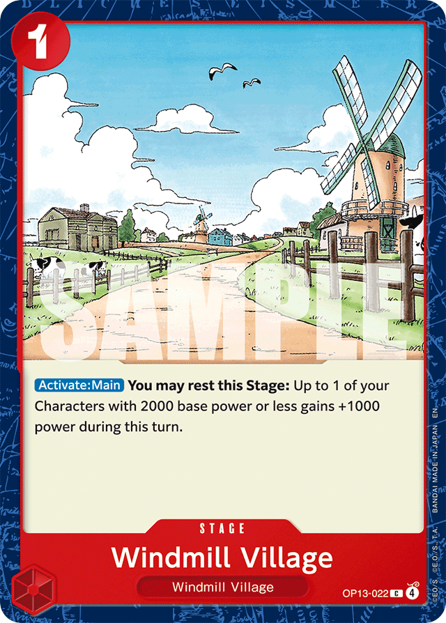 Windmill Village OP13-022 card, Carrying On His Will
