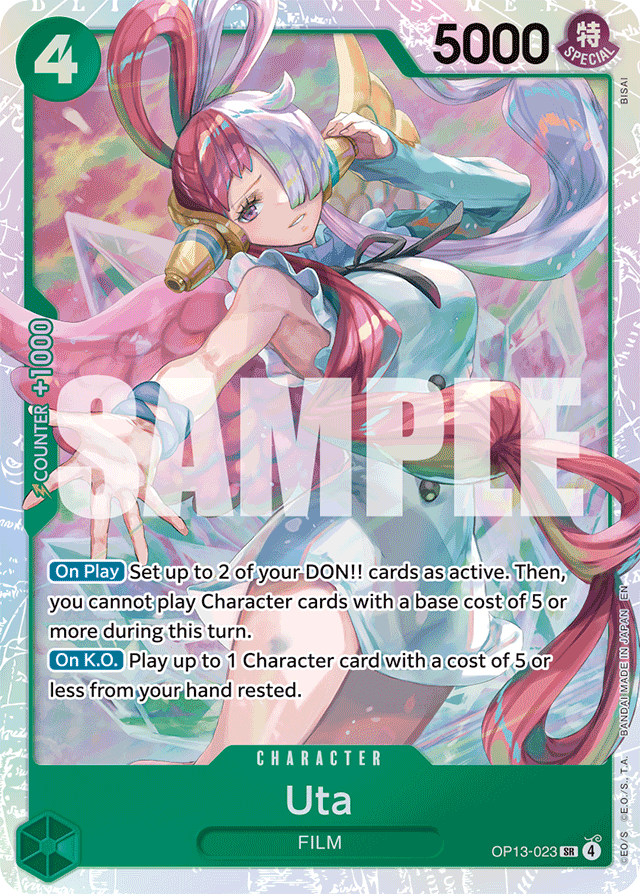 Uta OP13-023 card, Carrying On His Will