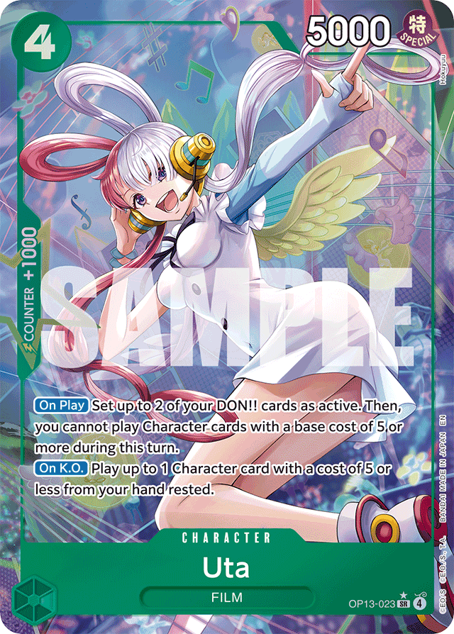 Uta OP13-023 Alt Art card, Carrying On His Will