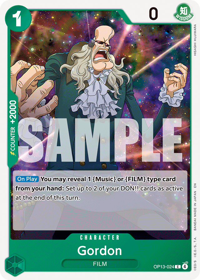 Gordon OP13-024 card, Carrying On His Will