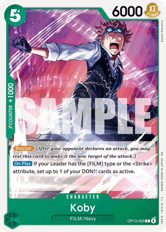 Koby OP13-025 card, Carrying On His Will