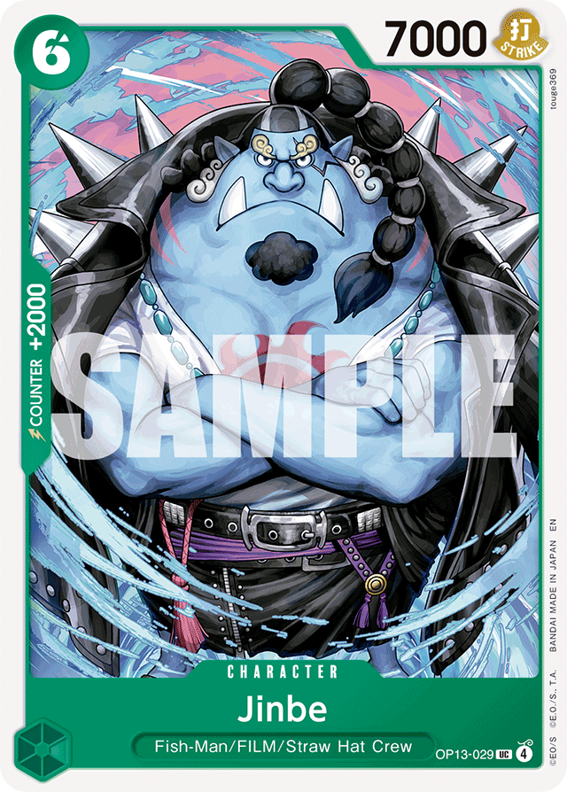 Jinbe OP13-029 card, Carrying On His Will