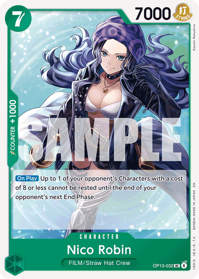 Nico Robin OP13-032 card, Carrying On His Will
