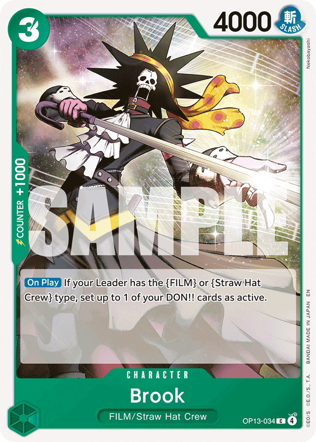 Brook OP13-034 card, Carrying On His Will