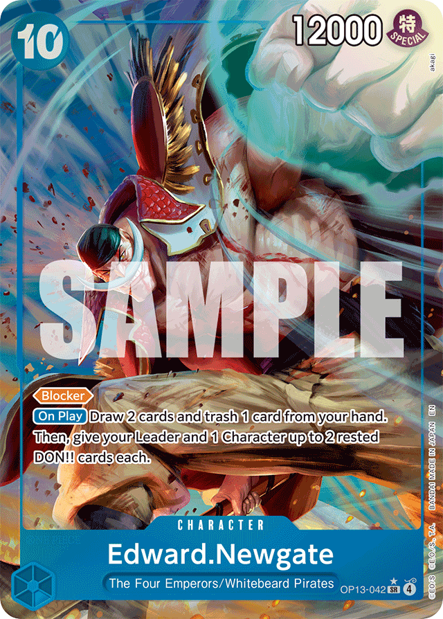 Edward.Newgate OP13-042 Alt Art card, Carrying On His Will