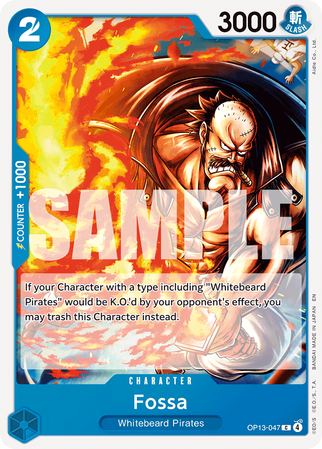 Fossa OP13-047 card, Carrying On His Will