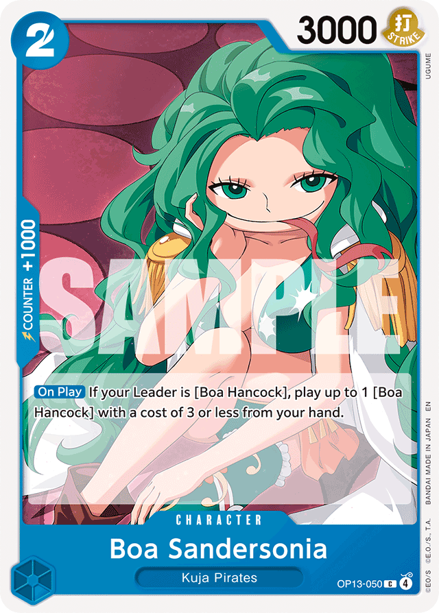 Boa Sandersonia OP13-050 card, Carrying On His Will