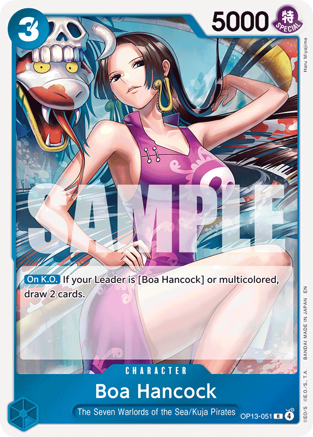 Boa Hancock OP13-051 card, Carrying On His Will