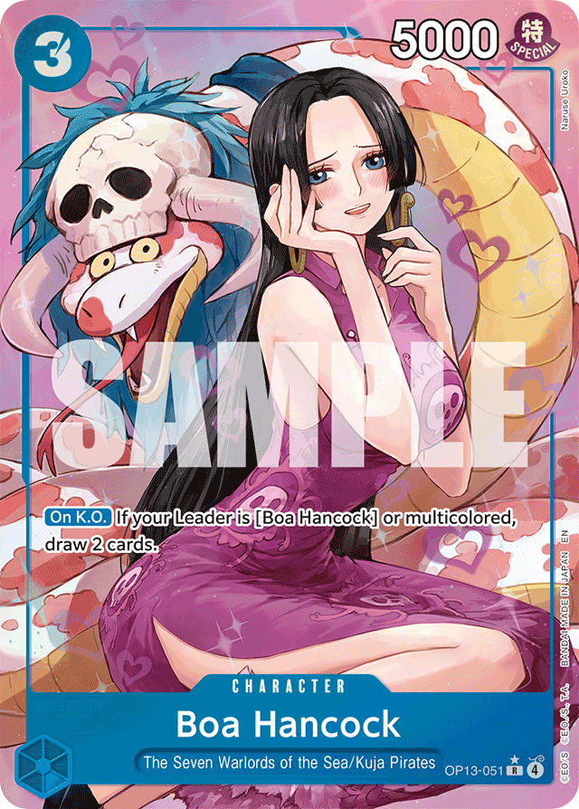 Boa Hancock OP13-051 Alt Art card, Carrying On His Will