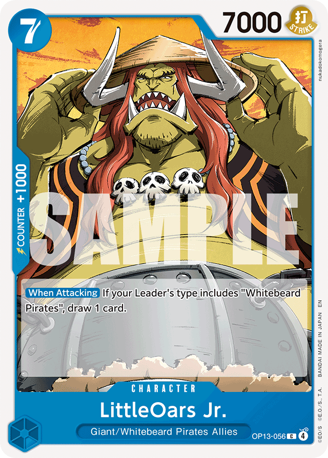 LittleOars Jr. OP13-056 card, Carrying On His Will