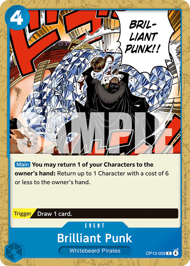 Brilliant Punk OP13-059 card, Carrying On His Will