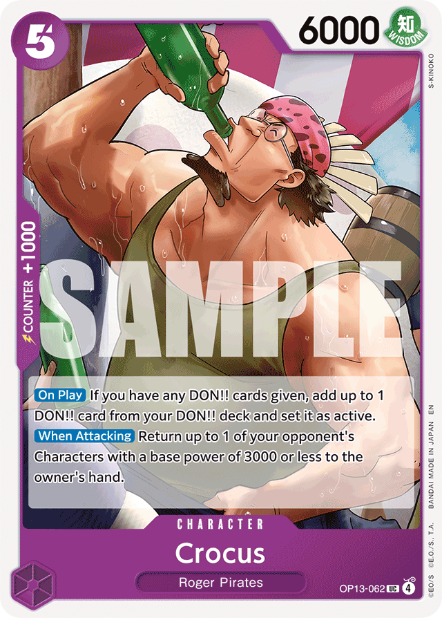 Crocus OP13-062 card, Carrying On His Will