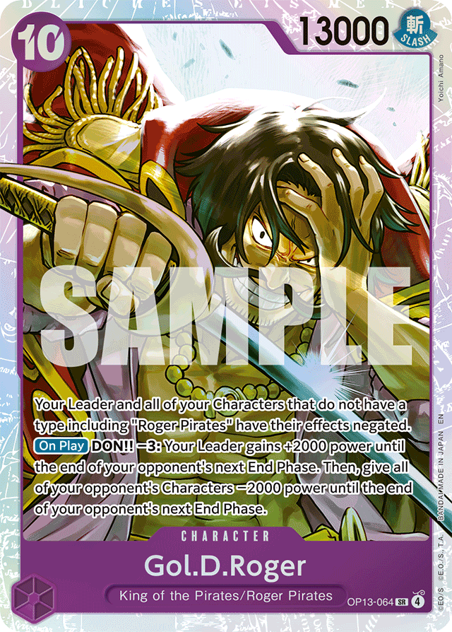 Gol.D.Roger OP13-064 card, Carrying On His Will
