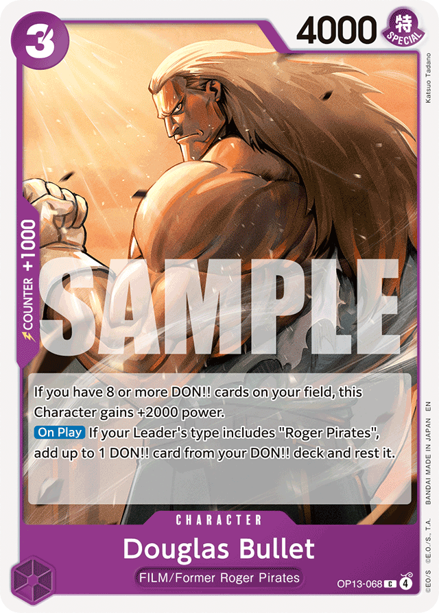 Douglas Bullet OP13-068 card, Carrying On His Will