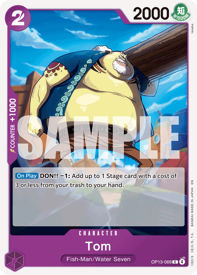 Tom OP13-069 card, Carrying On His Will