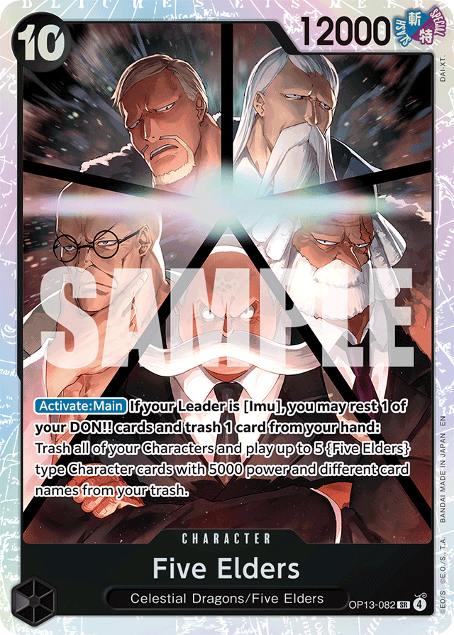 Five Elders OP13-082 card, Carrying On His Will