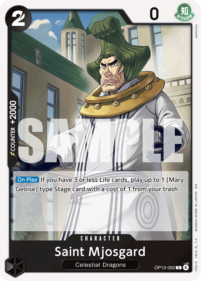 Saint Mjosgard OP13-092 card, Carrying On His Will