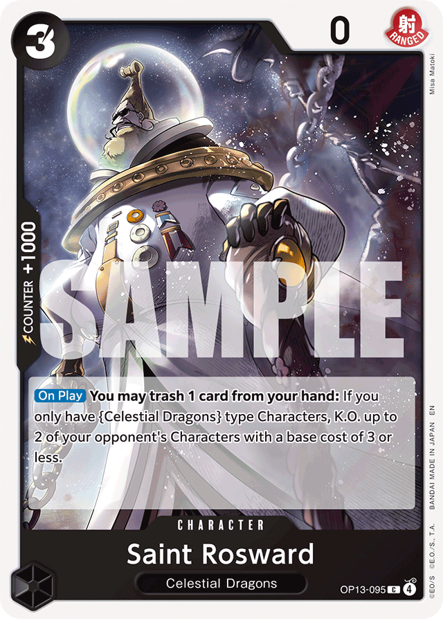 Saint Rosward OP13-095 card, Carrying On His Will