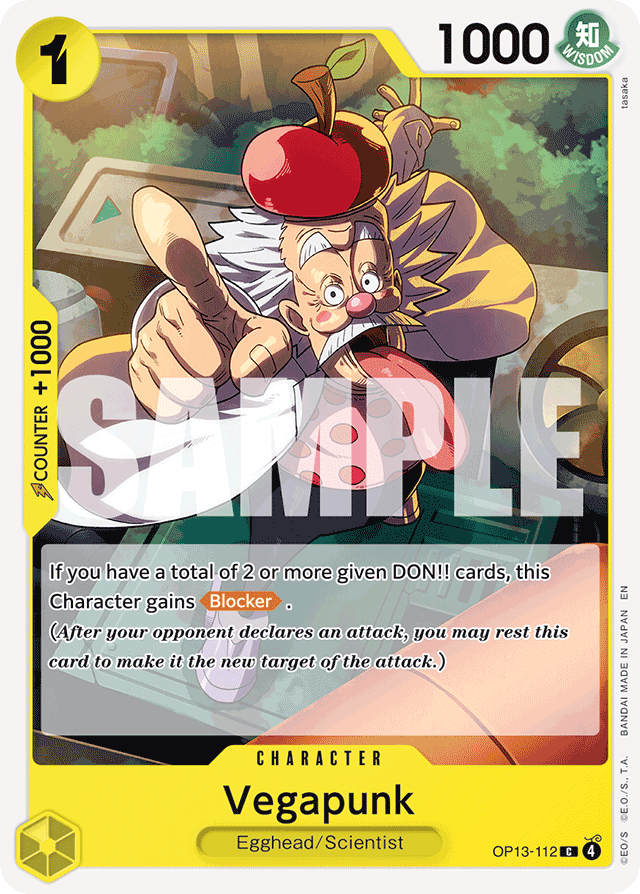 Vegapunk OP13-112 card, Carrying On His Will