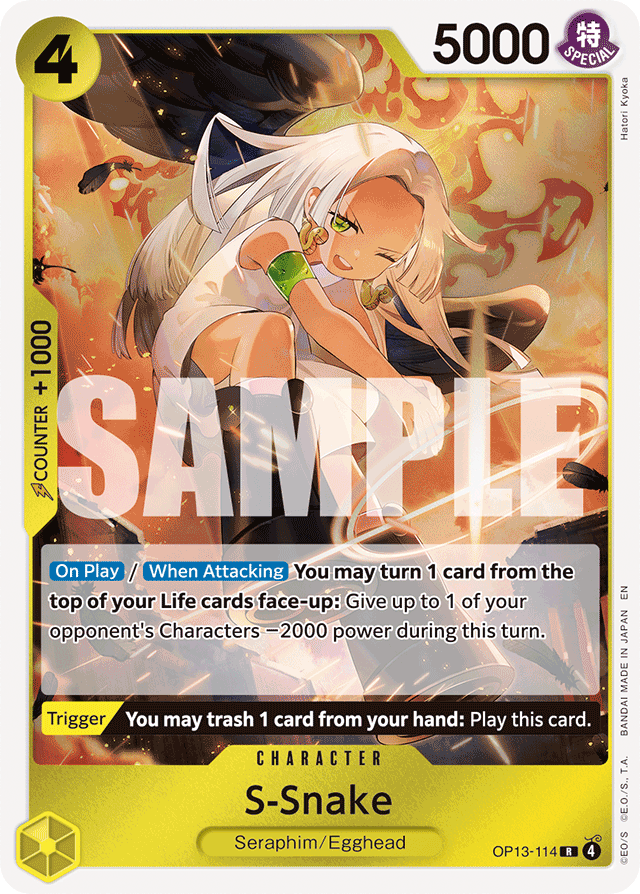 S-Snake OP13-114 card, Carrying On His Will
