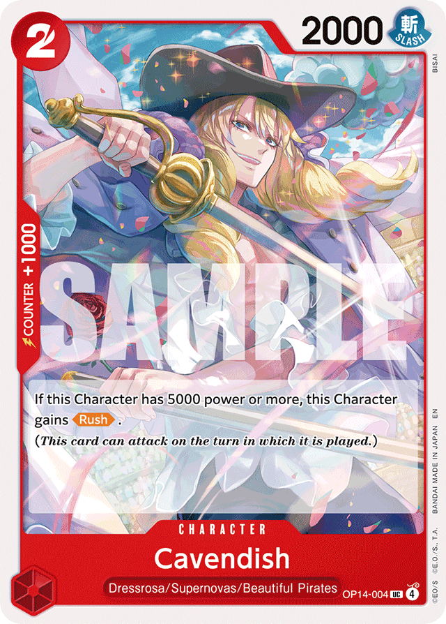 Cavendish OP14-004 card, The Azure Sea's Seven
