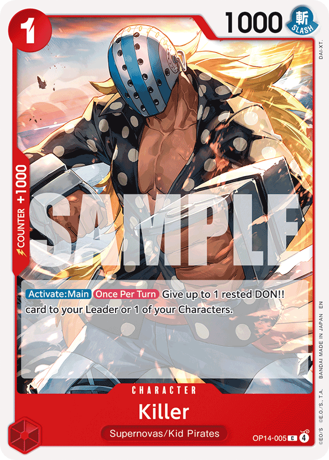 Killer OP14-005 card, The Azure Sea's Seven